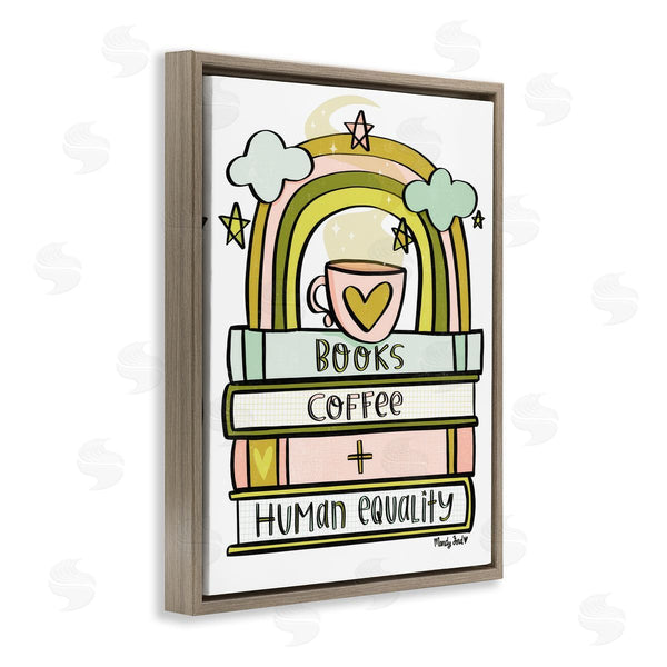 Stupell Industries Mandy Ford Art + Illustration | Books Coffee & Human Equality