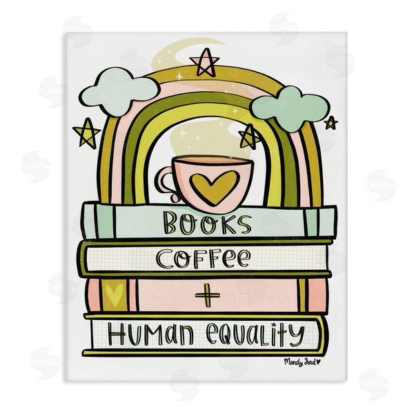 stupell industries Mandy Ford Art + Illustration | Books Coffee & Human Equality