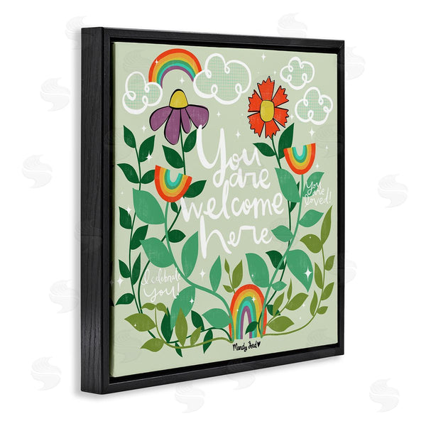 Stupell Industries Mandy Ford Art + Illustration | Comforting Welcome Here Phrases Wall Art