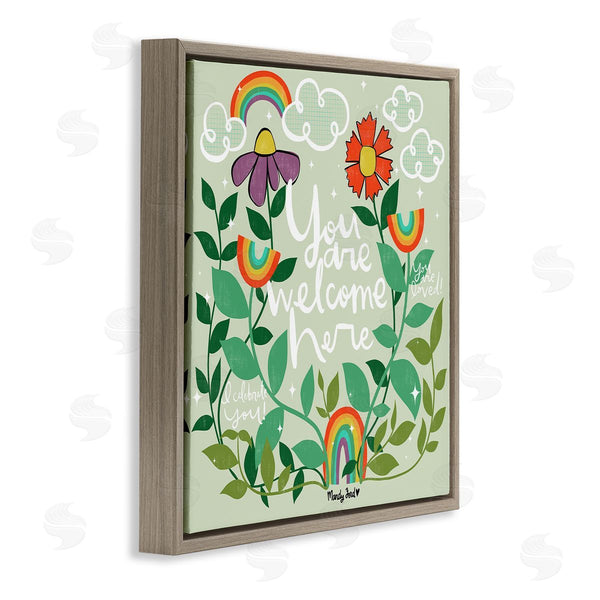 Stupell Industries Mandy Ford Art + Illustration | Comforting Welcome Here Phrases Wall Art