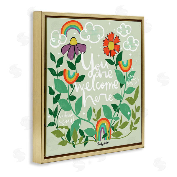 Stupell Industries Mandy Ford Art + Illustration | Comforting Welcome Here Phrases Wall Art