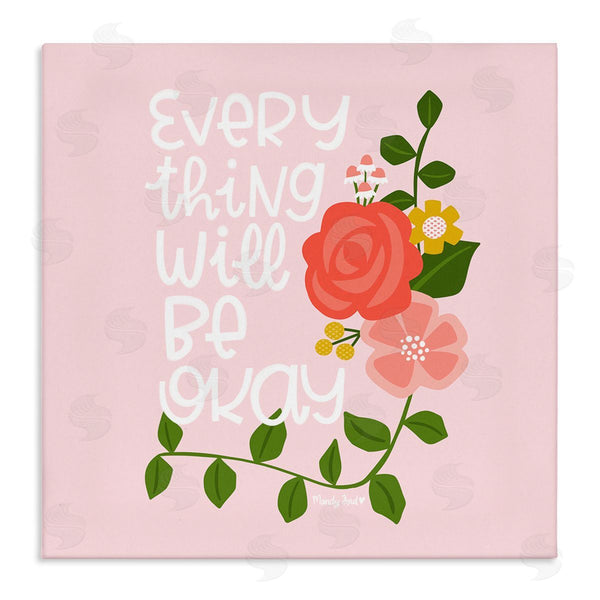 stupell industries Mandy Ford Art + Illustration | Everything Will Be Okay Floral