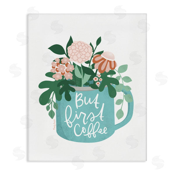 stupell industries Mandy Ford Art + Illustration | Floral But First Coffee