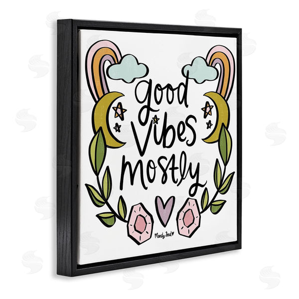 Stupell Industries Mandy Ford Art + Illustration | Good Vibes Mostly Wall Art