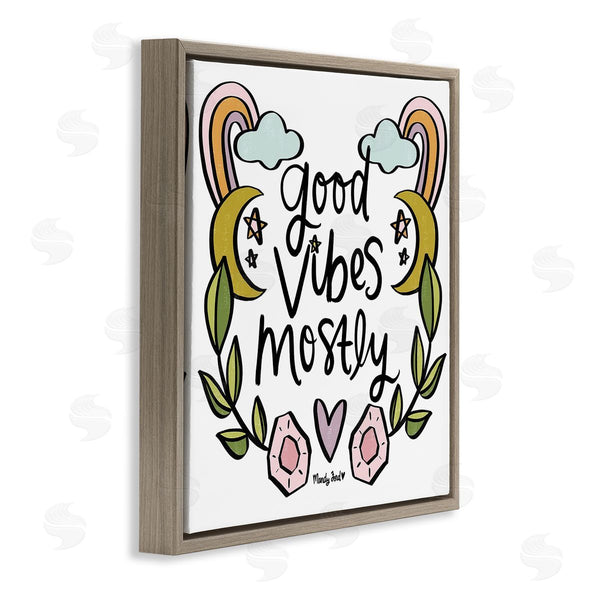 Stupell Industries Mandy Ford Art + Illustration | Good Vibes Mostly Wall Art