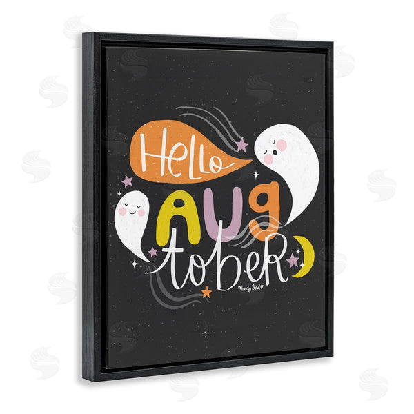 Stupell Industries Mandy Ford Art + Illustration | Hello Augtober With Ghosts