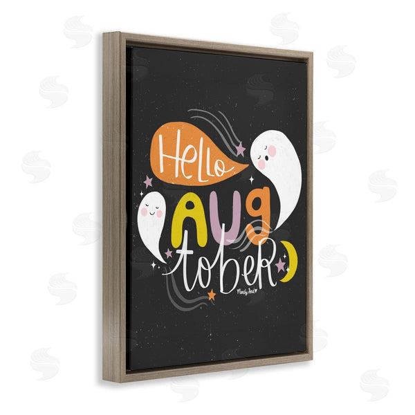 Stupell Industries Mandy Ford Art + Illustration | Hello Augtober With Ghosts