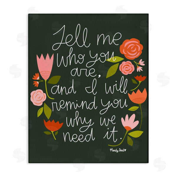 stupell industries Mandy Ford Art + Illustration | Inspiring Quote with Florals