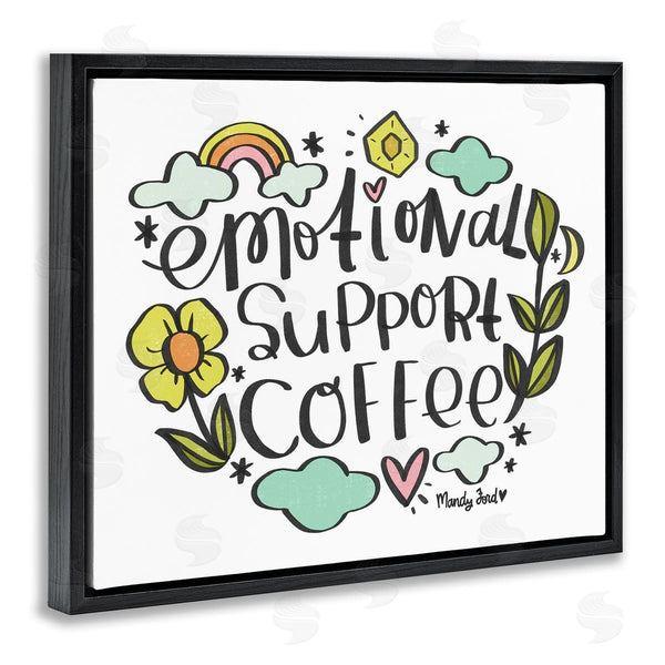 Stupell Industries Mandy Ford Art + Illustration | Motivational Support Coffee