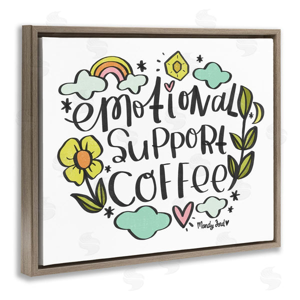 Stupell Industries Mandy Ford Art + Illustration | Motivational Support Coffee