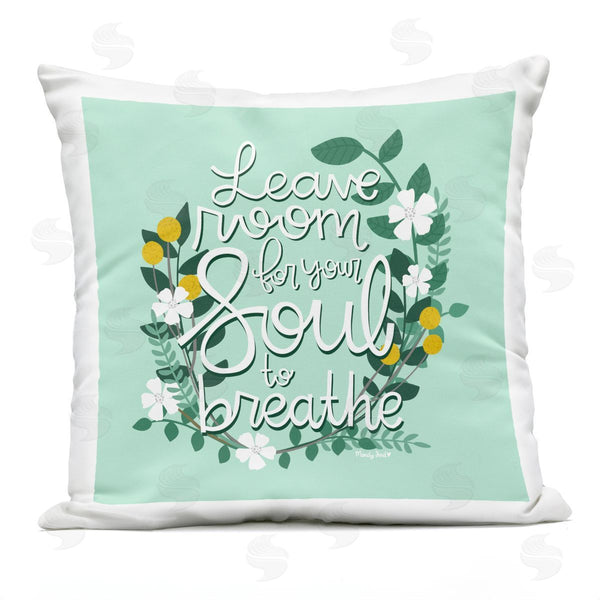 Stupell Industries Mandy Ford Art + Illustration | Room For Soul To Breathe Printed Throw Pillow