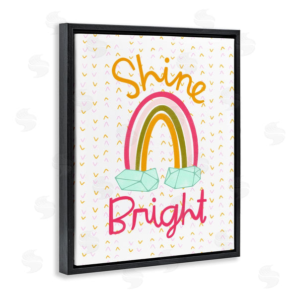 Stupell Industries Mandy Ford Art + Illustration | Shine Bright Geometric Rainbow