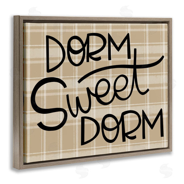 Stupell Industries Mandy Ford Art + Illustration | Sweet Dorm On Plaid