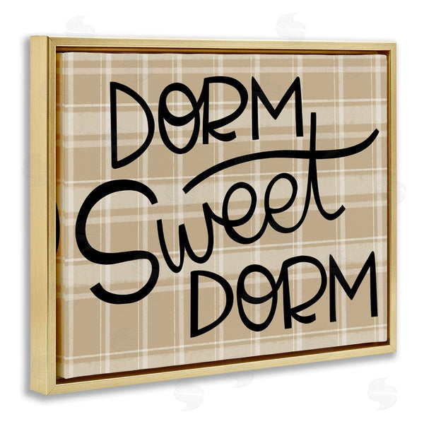 Stupell Industries Mandy Ford Art + Illustration | Sweet Dorm On Plaid