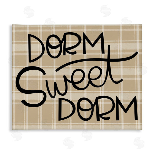 stupell industries Mandy Ford Art + Illustration | Sweet Dorm on Plaid