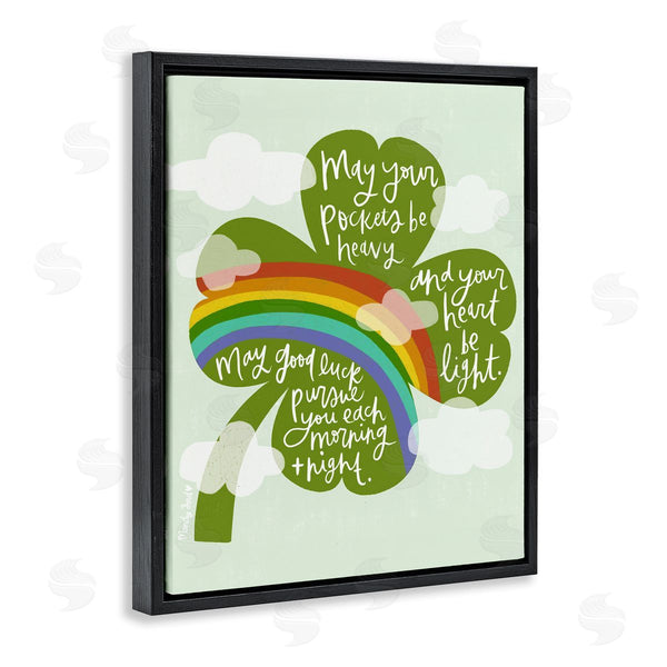 Stupell Industries Mandy Ford Art + Illustration | Uplifting Good Luck Rhyme Wall Art