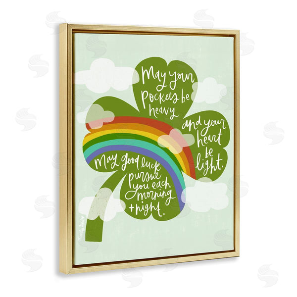Stupell Industries Mandy Ford Art + Illustration | Uplifting Good Luck Rhyme Wall Art