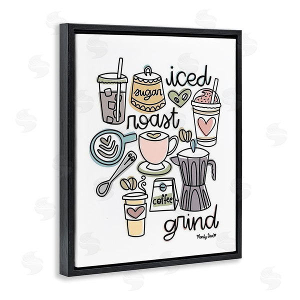 Stupell Industries Mandy Ford Art + Illustration | Various Coffee Types Trend
