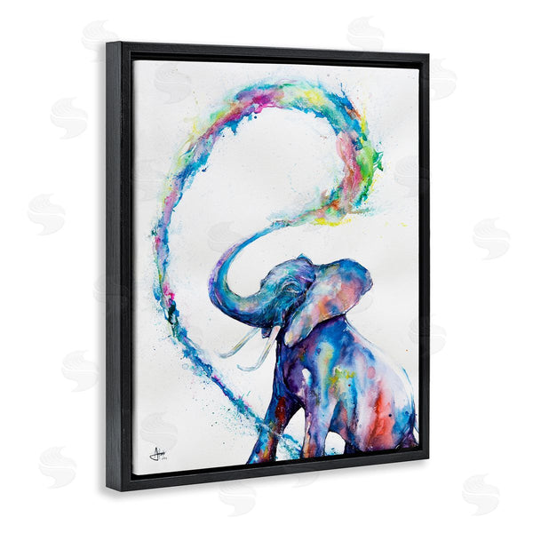 Stupell Industries Marc Allante | Modern Rainbow Elephant Splash Wall Art