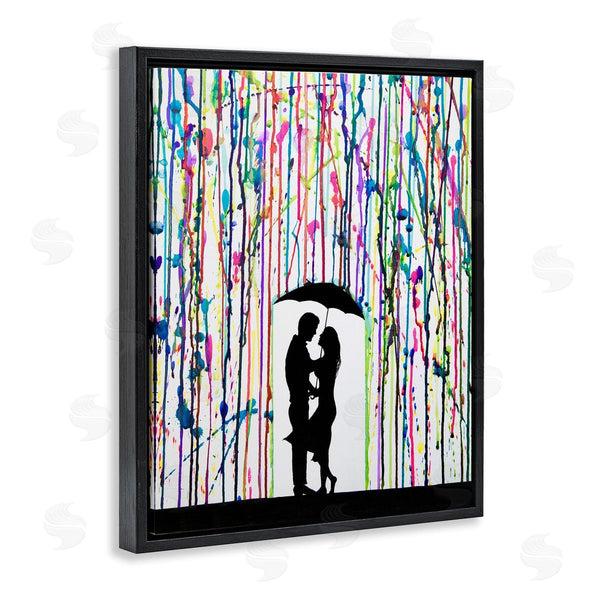 Stupell Industries Marc Allante | Modern Romantic Rainfall Silhouette Wall Art