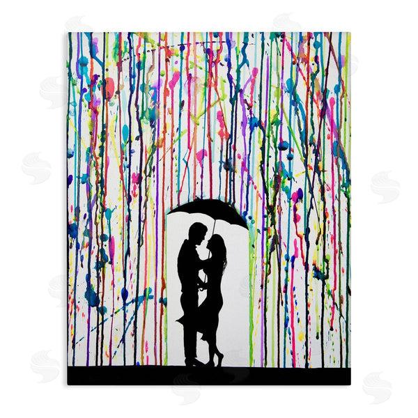 stupell industries Marc Allante | Modern Romantic Rainfall Silhouette Wall Art