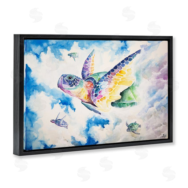 Stupell Industries Marc Allante | Skyward Sea Turtles Wall Art