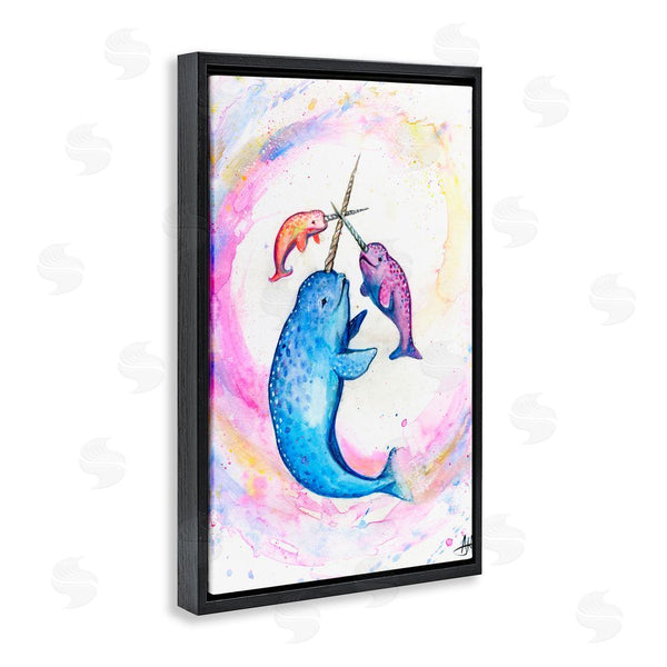 Stupell Industries Marc Allante | Three Narwhals In Pastels Wall Art