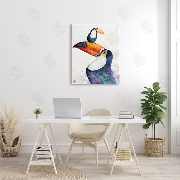 Stupell Industries Marc Allante | Toucan Baby & Mother Perched Wall Art
