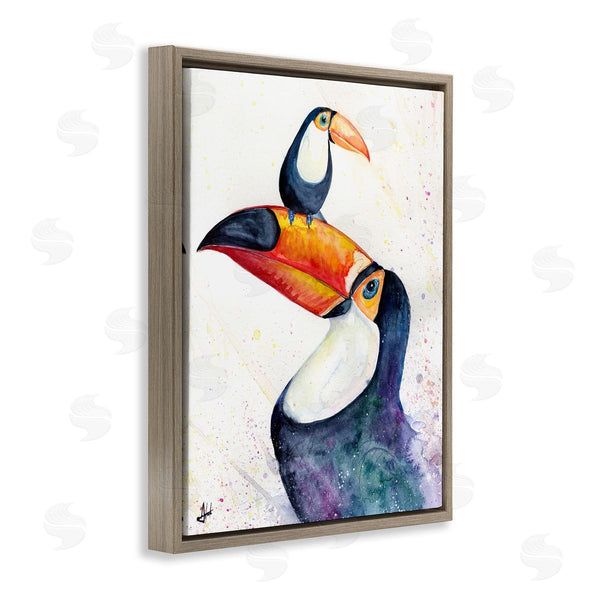 Stupell Industries Marc Allante | Toucan Baby & Mother Perched Wall Art