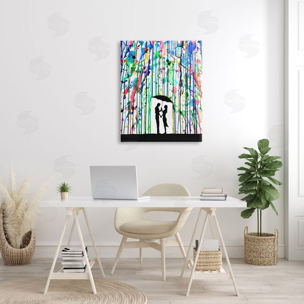 Stupell Industries Marc Allante | Vivid Couple Urban Drip Rainfall Wall Art