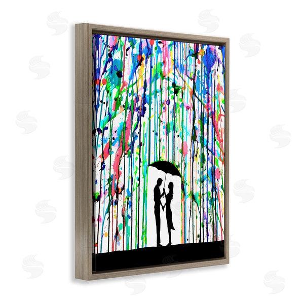 Stupell Industries Marc Allante | Vivid Couple Urban Drip Rainfall Wall Art