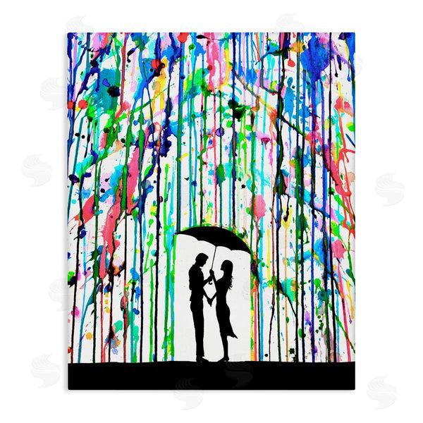 stupell industries Marc Allante | Vivid Couple Urban Drip Rainfall Wall Art