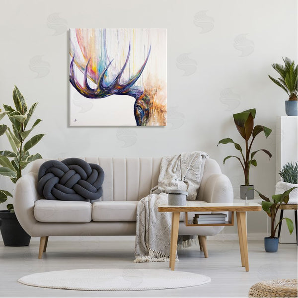 Stupell Industries Marc Allante | Wildlife Elk Antler Portrait Wall Art