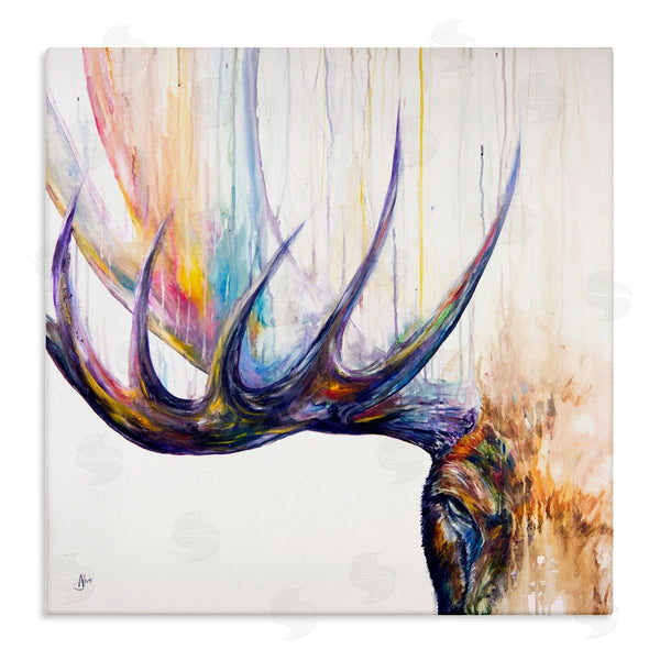 stupell industries Marc Allante | Wildlife Elk Antler Portrait Wall Art