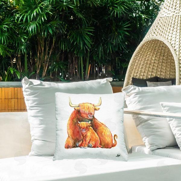 Stupell Industries Marc Allante | Yakety Yak Cattle Printed Throw Pillow