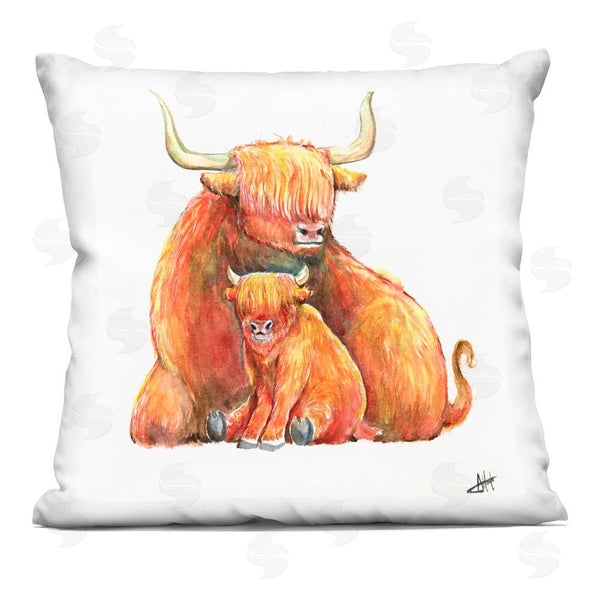 stupell industries Marc Allante | Yakety Yak Cattle Printed Throw Pillow