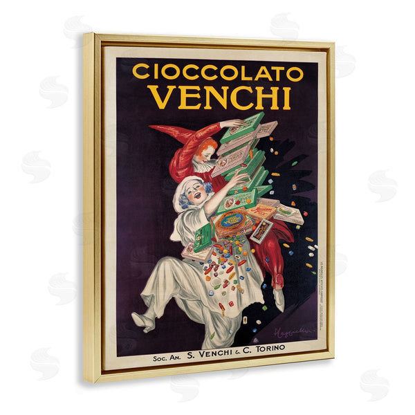 Stupell Industries Marcello Dudovich | Cioccolato Venchi Vintage Poster