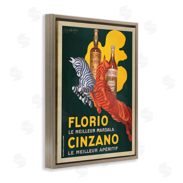 Stupell Industries Marcello Dudovich | Florio Cinzano Vintage Poster