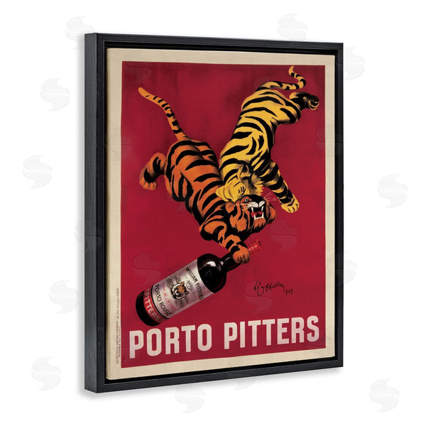Stupell Industries Marcello Nizzoli | Retro Vintage Wine & Tigers