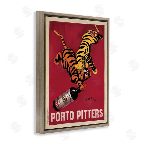 Stupell Industries Marcello Nizzoli | Retro Vintage Wine & Tigers