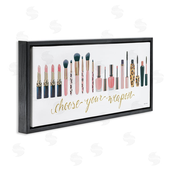Stupell Industries Marco Fabiano | Choose Your Weapon Glam Makeup Wall Art