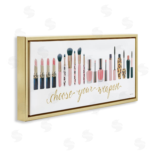 Stupell Industries Marco Fabiano | Choose Your Weapon Glam Makeup Wall Art