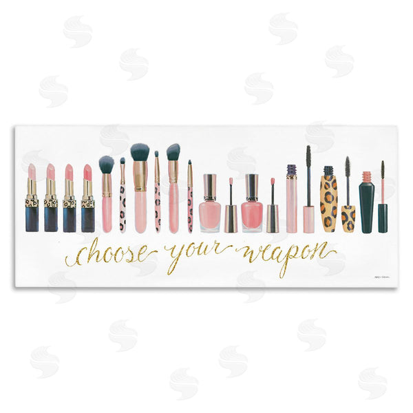 stupell industries Marco Fabiano | Choose Your Weapon Glam Makeup Wall Art