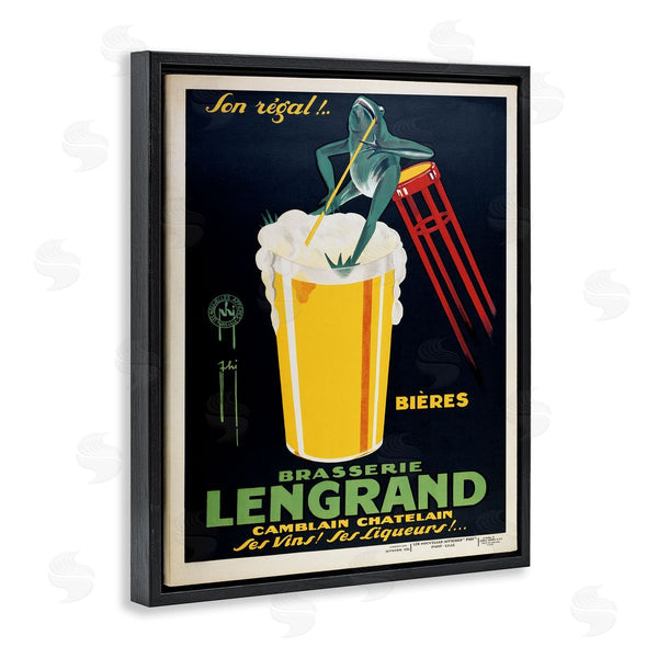 Stupell Industries Marcus Jules | Antique Frog & Beer Advertisement