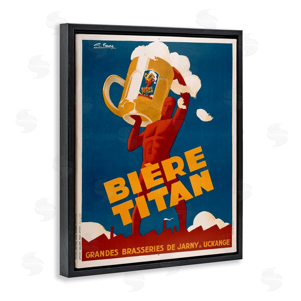 Stupell Industries Marcus Jules | Antique Holding Beer Advertisement