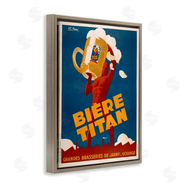 Stupell Industries Marcus Jules | Antique Holding Beer Advertisement