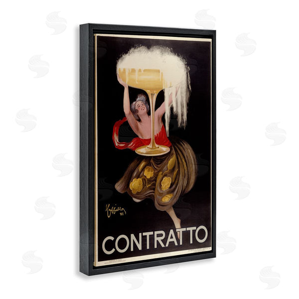 Stupell Industries Marcus Jules | Antique Woman & Champagne Poster