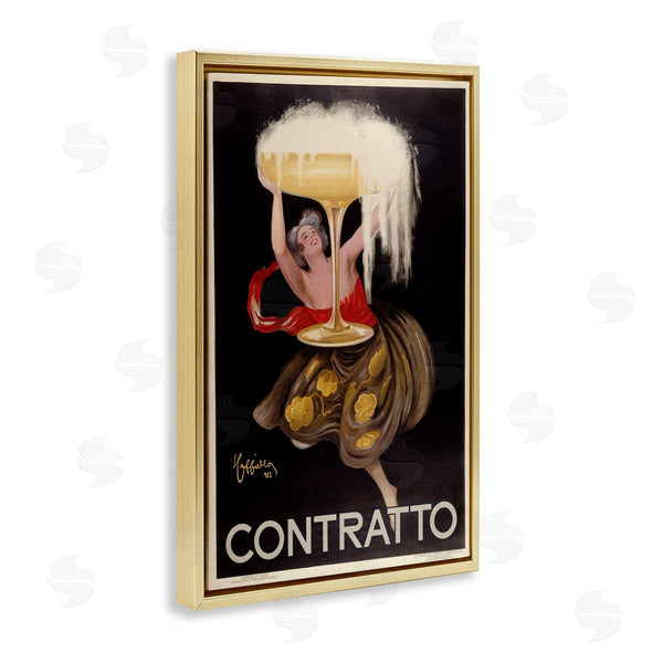 Stupell Industries Marcus Jules | Antique Woman & Champagne Poster