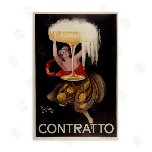 stupell industries Marcus Jules | Antique Woman & Champagne Poster