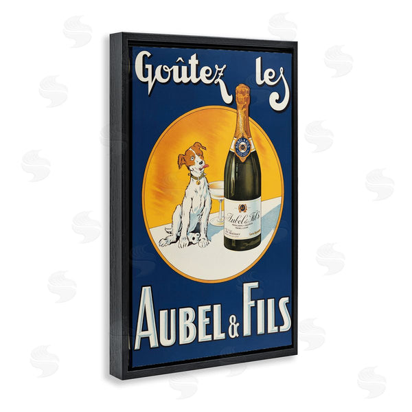 Stupell Industries Marcus Jules | Dog & Wine Advertisement